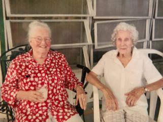 Older women sitting in Grand Isle