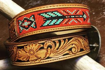 custom beaded belts