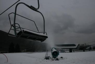 Bristol Mountain -Between Triple Rocket Chairlift and Comet Express High Speed Quad