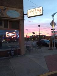 Hugh E. Bir's outdoor sign