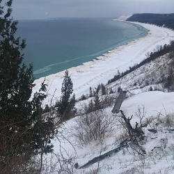 Winter at Empire Bluffs