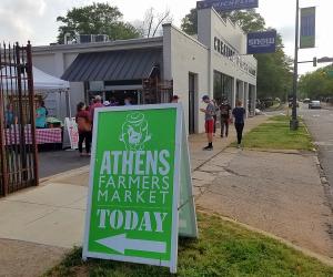 athens farmer's market sign