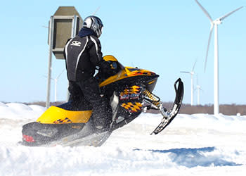 Snowmobiling in Tug Hill - Photo by Brad Zehr