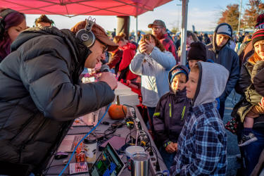 The Smiley Morning Show broadcasts live all morning from the event. Smiley Morning Show Pumpkin Drop