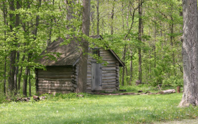 Bailly Homestead cabin exterior