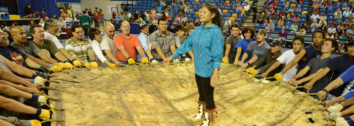 Blanket Toss at WEIO - Fairbanks, Alaska