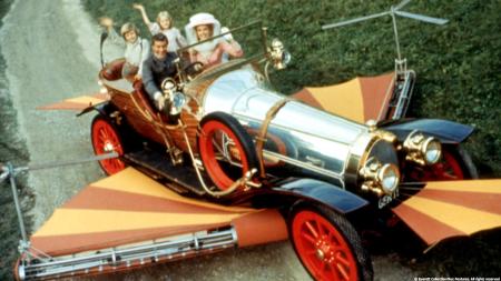 Chitty Chitty Bang Bang car with people PCFF
