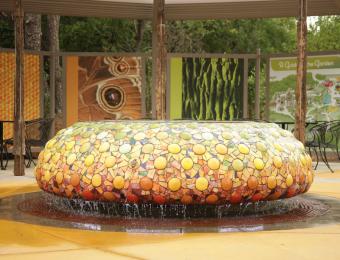Fountain in the Children's Garden
