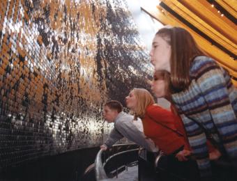 The wind wall in the Flight Pavilion