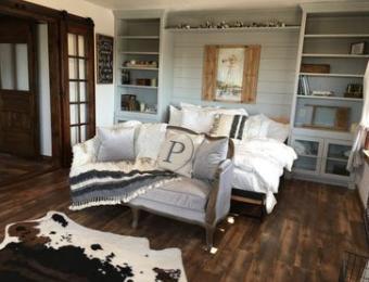 Prairie Hill cabin bedroom