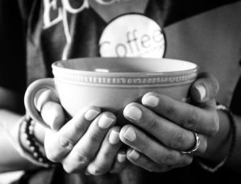 Ecclesia Cup hand warmer Visit Wichita