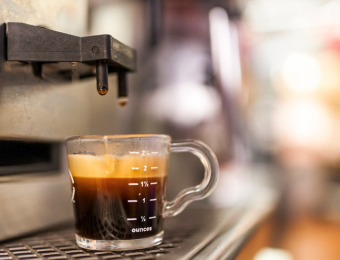 Churn Burn dispensing coffee Visit Wichita