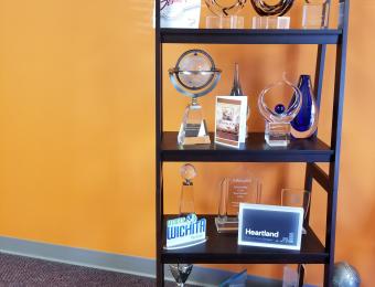 Retail Data display rack Visit Wichita