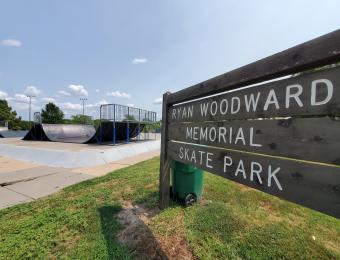 Edgemoor Park Skate Park Sign