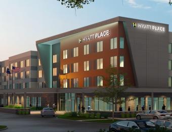 Hyatt Place WSU 4-Story Rendering