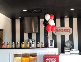 The Popcorner jars on a counter Visit Wichita