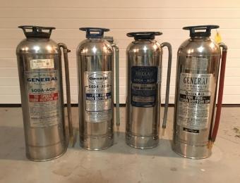 Kansas Firefighter Museum Extinguishers