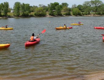 Kayaking on the Lake