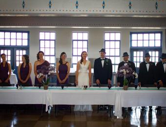 KAM Wedding head table Visit Wichita