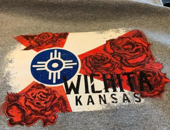 Wichita Screen Printing Wichita Flag Rose