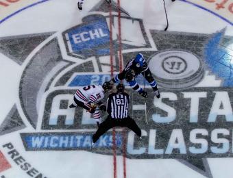 Wichita Thunder Hockey Faceoff