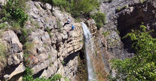 battle creek falls repelling