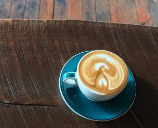 Maple Cardamom Latte at Compass Coffee