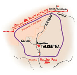 Denali Country Map in the Mat-Su Valley