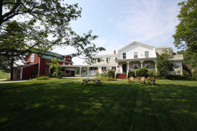 The front yard of the inn