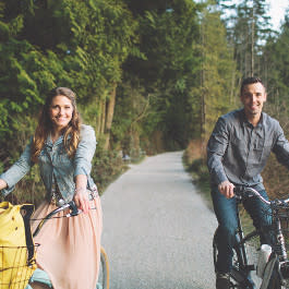 Couple Cycling
