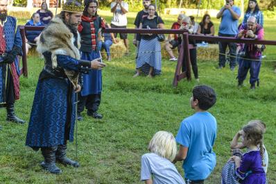 Sparta NJ Renfaire Knighting Youths