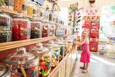 Charlotte at the Candy Bank in Mandeville