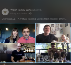 Walsh Drinkwell virtual wine tasting