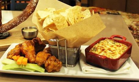 Appetizers at Stadium Bar and Grill at Ameristar Casino