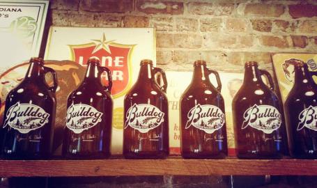 Bulldog Brewing Company Whiting Growlers
