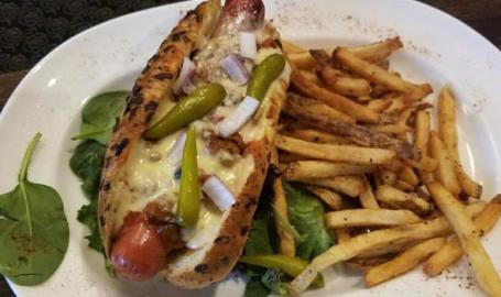 Bulldog on the Lake hot dog