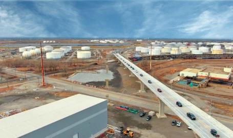 Cline Avenue Bridge Aerial 3