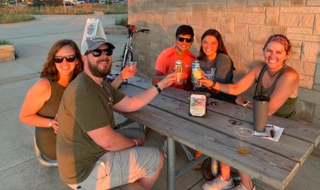 Dig the Dunes Trail Stop cheers
