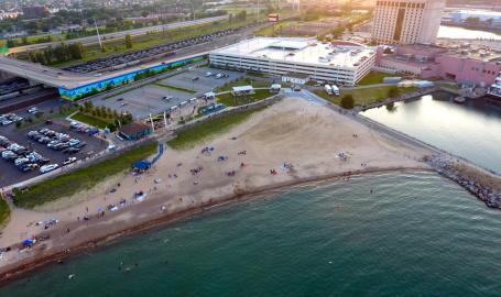 Jeorse Park and Beach near Ameristar Casino