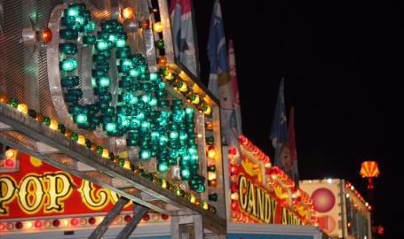 Lake County Fair Things to Do Crown Point lights