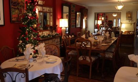 Merrillville Florist and tea room dining room