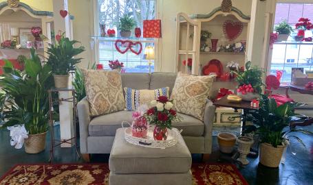 Merrillville florist and tea room valentines day