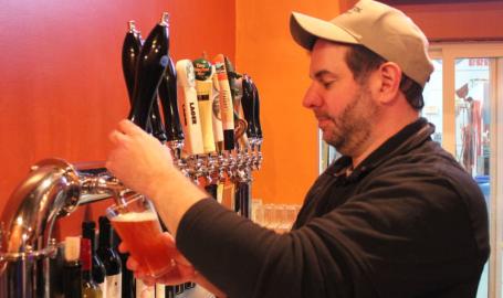 Pouring at St John Malt Bros Brewery