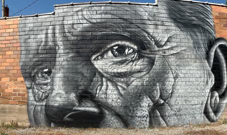Ren Art Walk man close up
