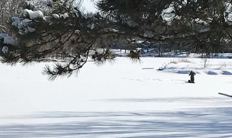 Rogers Lakewood Park ice fishing