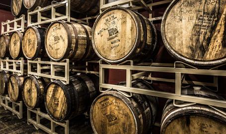 Shoreline Brewery barrels