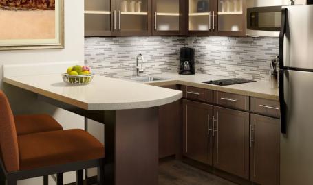 Staybridge Suites Merrillville Hotel suite kitchen