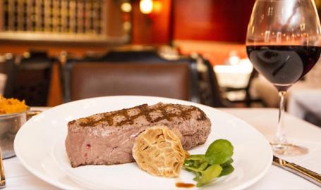 Steak at Bugatti's in Ameristar Casino East Chicago