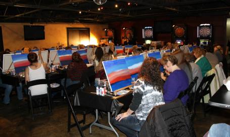 White Rhino Bar and Grill Dyer Cocktails and Canvas Event