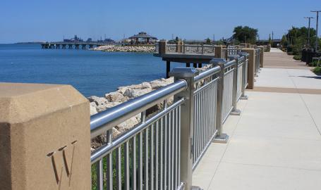 Whiting Lakefront Park walkway
